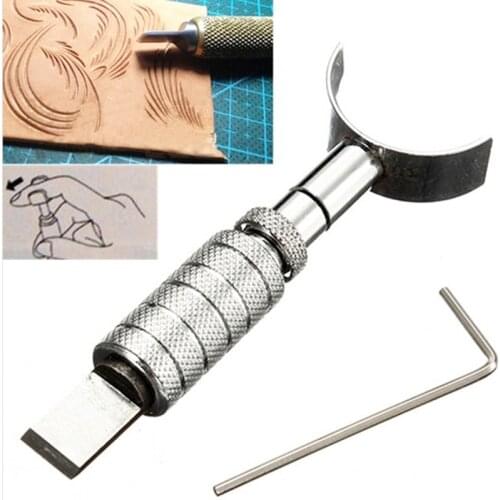 DIY Leather Art Swivel Knife Blade Tool Leather Carving Tool Adjustable Set Handmade Rotating Knife Leather Tools