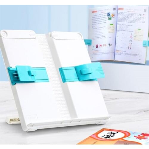 Multifunctional reading rack, desk book holder, retractable bookshelf for fixing books, mobile phones, easel, lazy artifact
