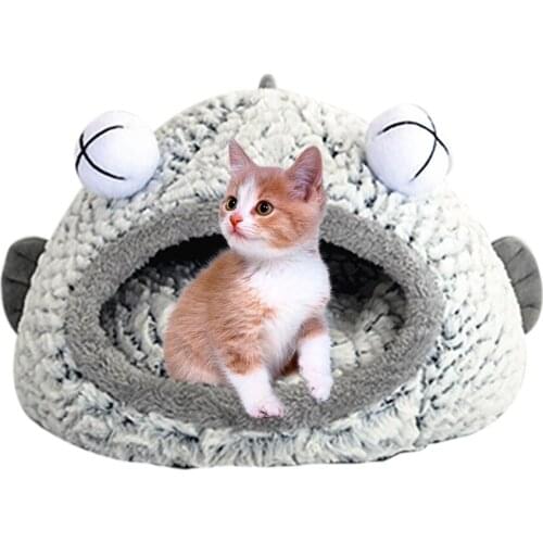 Warm Catalufa Cats Bed Accessories Soft Sleeping Nest Pet Bed Mat House for Small Medium Large Dogs Cave Durable Pet Product