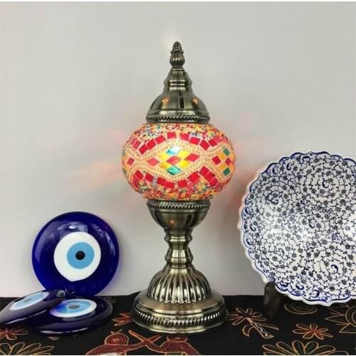 Turkish Table Lamp Retro Exotic Bedroom Living Room Dining Room Hotel B & B Bar Handmade Table Lamp In Southeast Asia