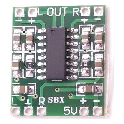 Ultra-miniature digital power amplifier board 2*3W Class D PAM8403 power amplifier board High efficiency 2.5~5V USB power supply