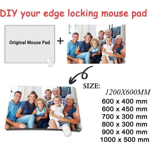 XGZ Custom Waterproof Super Large Mouse Pad big XXl Gamer Locking Edge Computer Keyboard Mat Table Personality pad 500mm