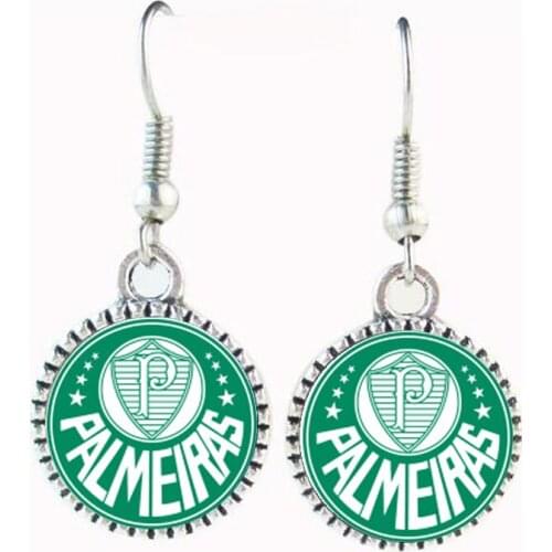SE Palmeiras Brazil Football Socce Earrings Women Earring Bff Friendship Drop Earrings for Girl Children Jewelry Dropshipping