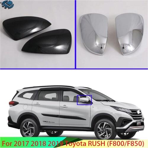 For 2017 2018 2019 Toyota RUSH (F800/F850) Car Accessories Door Side Mirror Cover Trim Rear View Cap Overlay Molding Garnish