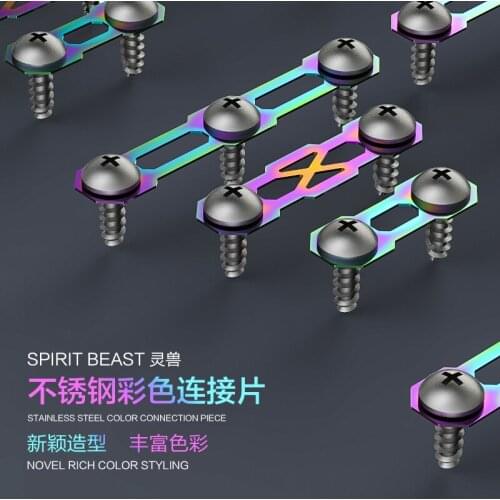 Motorcycle Accessories Connecting Piece Car Shell Repair Stainless Steel Color Screws Motocross Shell Decoration Spirit Beast