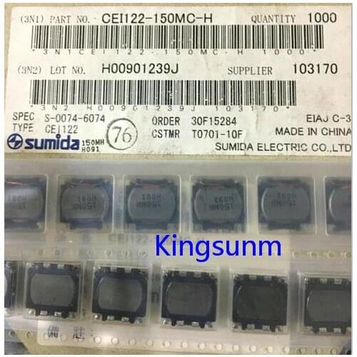 Free shipping 10pcs Four common mode inductance CEI122NP-150MC-H imported 13*13*3 15uH 2.5A