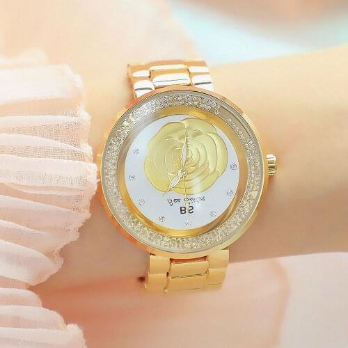 Bs Bee Sister Watch Women 2020 Unique Quartz Rose Gold Female Watches Diamond Golden Ladies Wristwatches Relogio Feminino 2020