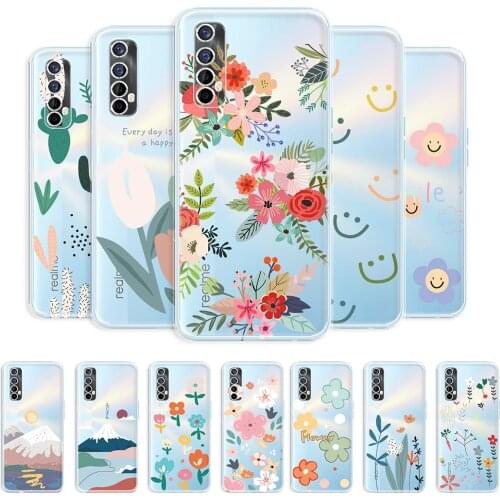 For OPPO Realme 7 Case Clear Soft Case For OPPO Realme 7 Pro Shockproof Back Cover For Realme 7i Transparent Phone Fundas Coque