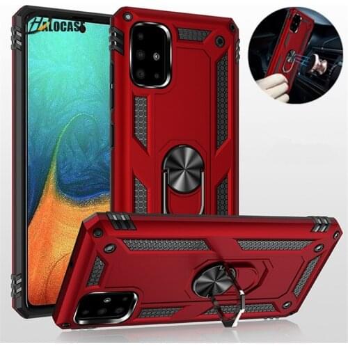 For Samsung Galaxy A51 A71 Case Armor Shockproof Ring Holder Case for Galaxy A51 A71 5G Hard PC Soft TPU Hybrid Back Cover