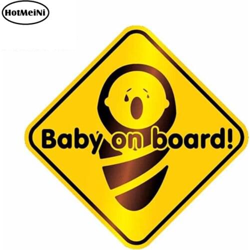 HotMeiNi 13cm x 13cm Baby On Board Motorcycle Car Stickers Car Styling Decal Waterproof Suitable For VAN ATV SUV