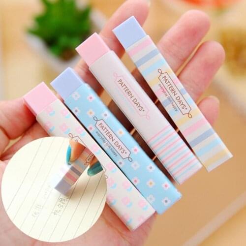 Stationery Candy Color Eraser Students School Cartoon Writing Drawing Supplies