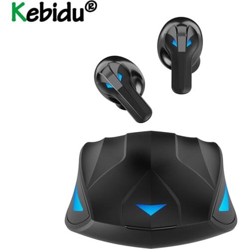 Kebidu TWS Gaming Earbuds Noise Cancelling Mini Bluetooth Earphone Stereo Wireless Headphone Touch Control Gaming Headset Newly