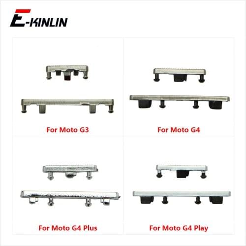 Power On Off Volume Switch Mute Side Key Button Full Sets For Motorola Moto G G3 G4 G5 Plus Play