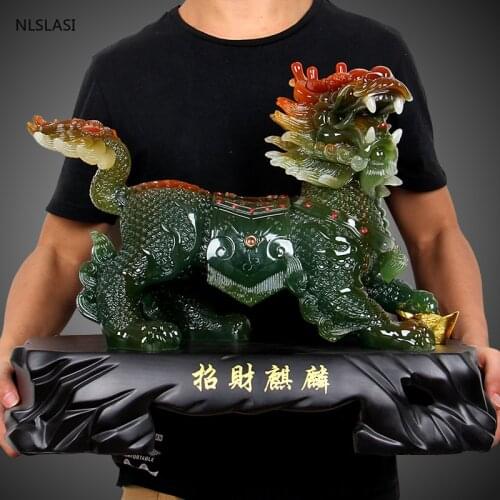 Chinese Style Creative Resin Decorations Auspicious Living Room Study Office Home Decorations Shop Decoration Gifts