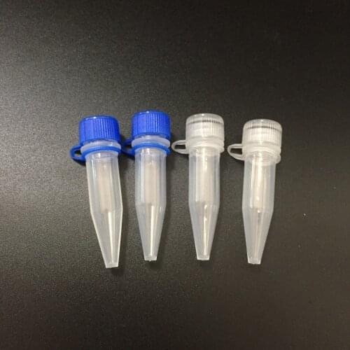 500pcs/lot 1.5ml Cryovial Connected cap 10mm*45mm Lab Cold storage tube Cryogenic Vials Laboratory with washer free shipping