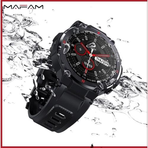 NEW K22 Outdoor Smart Watch 1.28 inch Round Screen Bluetooth Call IP67 Waterproof Long Standby Watches Heart Rate Fitness Tracke