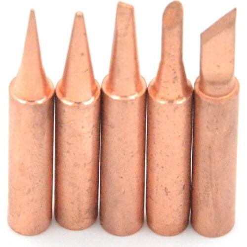 5PCS/lot K/B/I/3C/2.4D Pure Copper Universal BGA 936 937 938 For Soldering Station Solder Iron Welding Tip Head Top Sting Tools