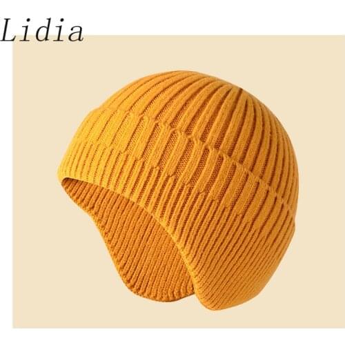 New Trend Winter Hats Men Women Fashion Ear Protection Face Windproof Ski Cap Wool Thicken Unisex Couple Hat