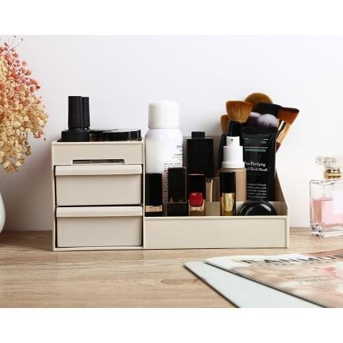 Plastic Table Storage Box 9 Grids Large Capacity Medicine Chest Cosmetic Jewelry Drawer Sundries Organizer Storage Tool