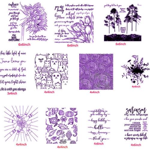 The Sunflowers Sleeping Kid "Hello" Transparent Silicone Clear Stamp For Scrapbooking DIY Craft Decoration Soft Stamp 2020 New