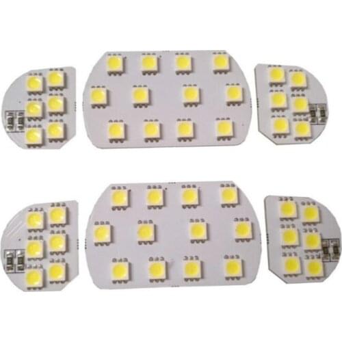 For Peugeot 206 307 308 3008 408 508 Citroen C5 Interior Car Lights Dome Map Room Roof LED Lamps Reading Light Trunk Panel White