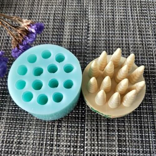 QT0163 PRZY Mini Horn of Unicorn Soap Mould Silicone Mold Handmade Soap Making Molds Candle Silicone Mold Resin Clay Moulds