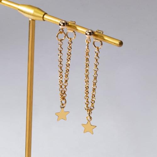 Tassel Cute Star Earrings For Women 2020 Trendy Statement Earrings Drop Dangle Hanging Earings Korean New Fashion 2021 Jewelry