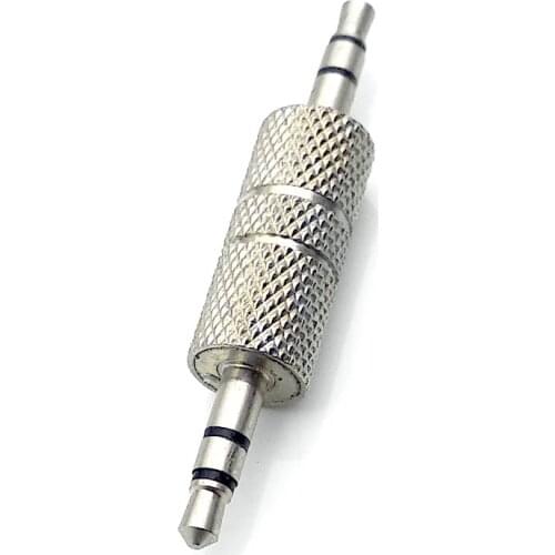 3.5mm to 3.5mm male plug Connector 3.5mm Audio Adapter For Headset Earphone male to male Stereo butt joint adapter