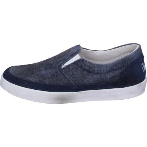 2 STAR Slip on woman leather Blue