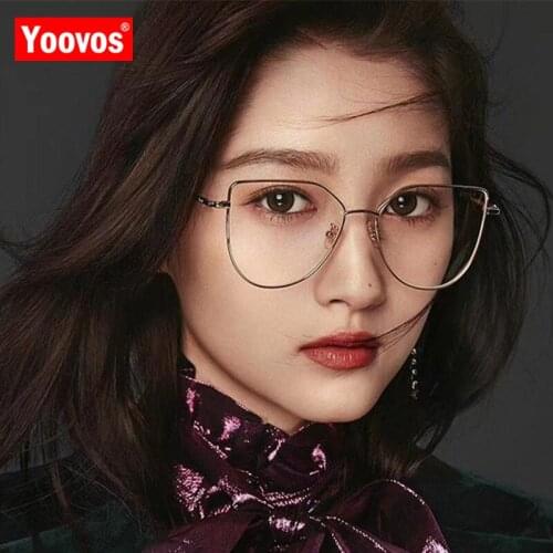 Yoovos Large Frame Sunglasses Women Alloy Cat Eyes Women Glasses Retro Square Sunglasses Brand Designer Oculos De Sol Feminino