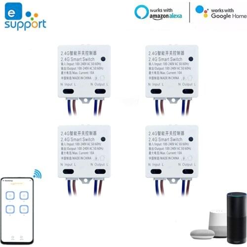 Via Ewelink APP/WeChat Applet Remote Control BASIC-2.4G Smart Switch Smart Home Automation Module Bluetooth-compatible Protocol