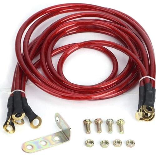 Ground Wire Universal 5-Point Car Ground Wire Reinforced Ground Wire System Kit Modification for All Cars