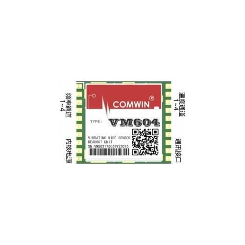 Vibrating wire reading measurement module VM604 small volume embedded vibrating wire sensor measurement universal