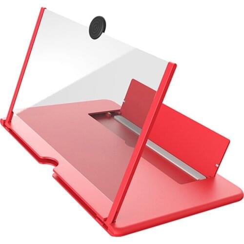 Pull-out Portable Video Screen Magnifier 12 Inch Screen Magnifier with Bracket 3X Phone Amplifier Phone Magnifier Helping Hand