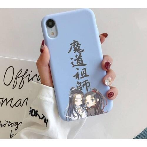 YNDFCNB mo dao zu shi Phone Case for iphone 11 Pro Max X XS Max XR Candy Color Soft Cover For iPhone 7 8 6 6S Plus Funda Cases