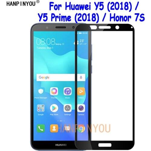 For Huawei Y5 Prime (2018) /Honor 7S 5.45" Full Cover Tempered Glass Screen Protector Ultra Thin Explosion-proof Protective Film