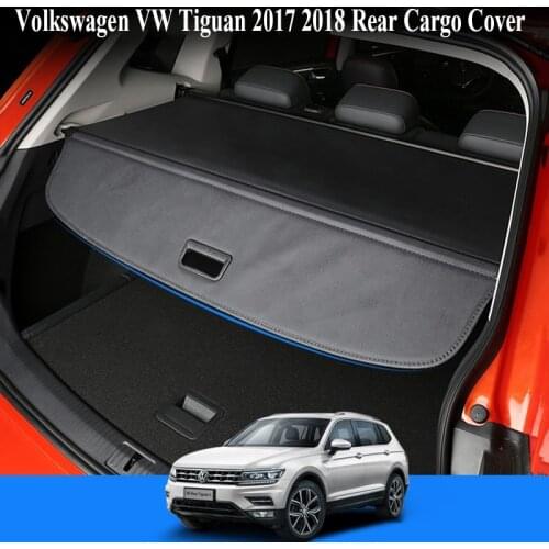 Rear Cargo Cover For Volkswagen VW Tiguan 2017-2021 privacy Trunk Screen Security Shield shade (Black, beige) Auto Accessories