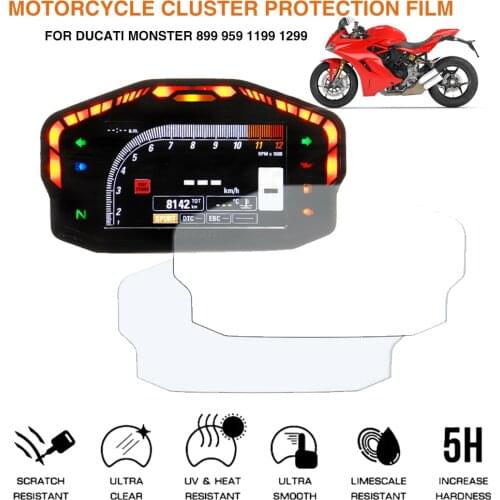 Motorcycle Cluster Scratch Protection Film Screen Protector For Ducati Panigale 899 959 1199 1299