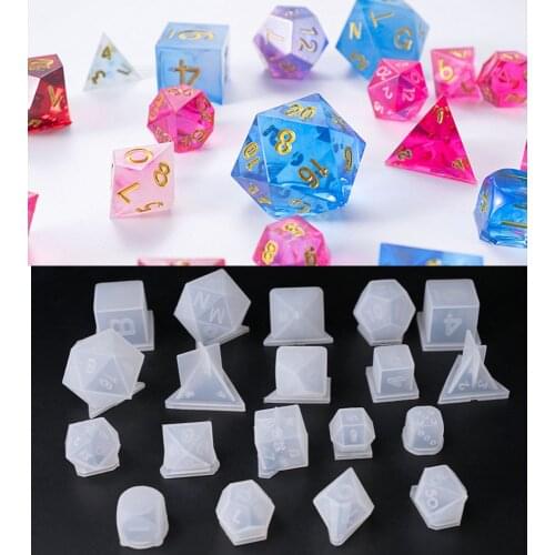 19 style Transparent Silicone Mould Dried Flower Resin Decorative Craft DIY dice Mold epoxy resin molds for jewelry finding make