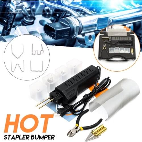 220-250V Automobile Hot Stapler Car Bumper Repair Machine Plastic Welding Machine Shape Gun Patcher 0.6/0.8mm + 200 Staples