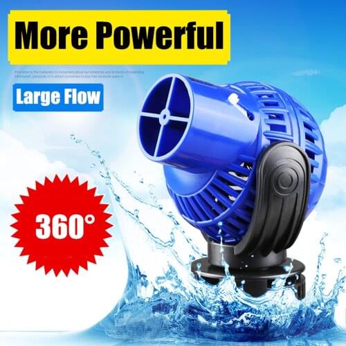 360dergee Aquarium Wave Maker Pump Single Double Head Adjustable Direction Seawater Freshwater Wave Pump For Fish Tank Surf Pump