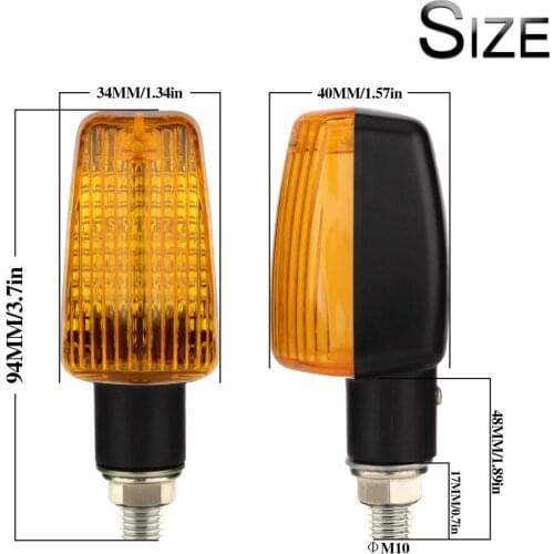 4Pcs 12V Universal Motorcycle Turn Signal Indicator Light Turning Lamp Bulb Motorbike Lamps Rear Blinker Flash Bike Tail Light