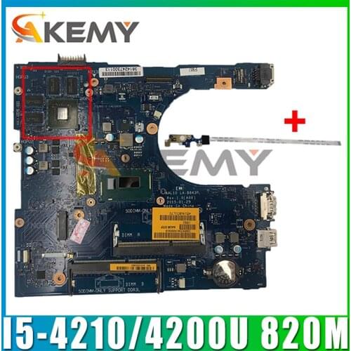 Brand NEW LA-B843P CN-0R53XF R53XF Mainboard FOR Dell INSPIRON 5458 5558 5758 Laptop Motherboard I5-4210/4200U 820M Free Board