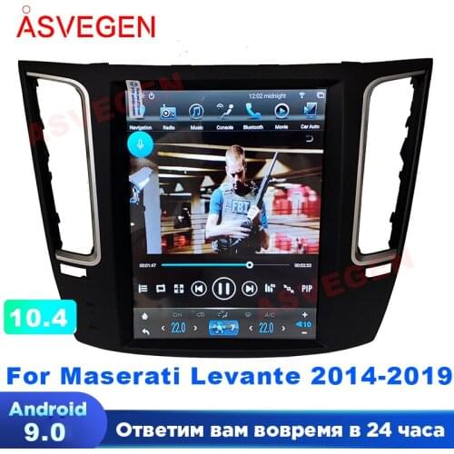 Vertical Screen 10.4 "Android 9.0 Car DVD GPS Navigation Radio Audio Player For Maserati Levante 2014-2019 64G Carplay