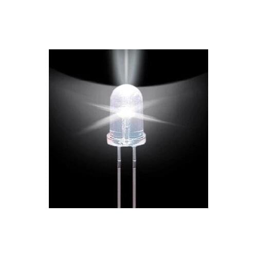 Free shipping brand new 1000pcs/lot 5MM White light emitting diode Super bright White Led lamp White light led