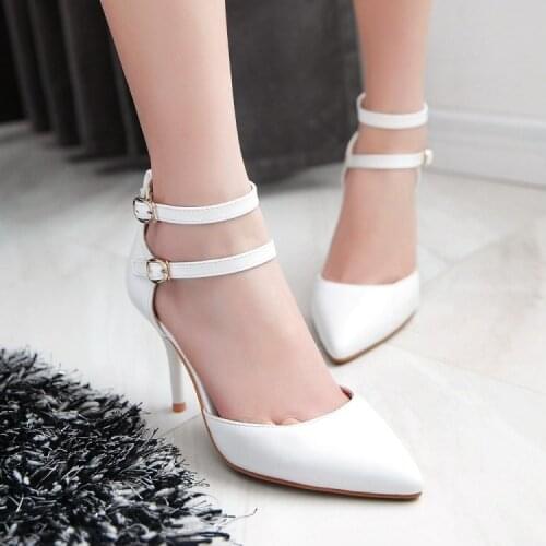 Big Size 11 12 13 high heels sandals women shoes woman summer ladies Sandals, slim heels, one-piece buckle high heels
