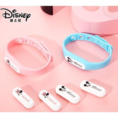 Disney Mickey Minne Mouse Kids Mosquito Bracelet Silica Gel Wristband For Girls Summer Mosquito Anti Mosquito Band Makeup Toys