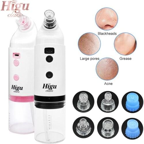 Electric Blackhead Removal Facial Skin Deep Cleaning With Bubbles No Hurt Skin Nose T Zone Pore Vacuum Acne Pimple Remove