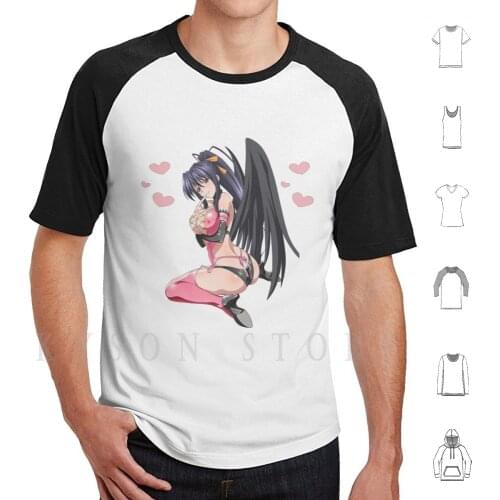 High School Dxd Akeno T Shirt Cotton Men Diy Print Anime High School Dxd Highschooldxd High School Dxd Saison 4 Manga