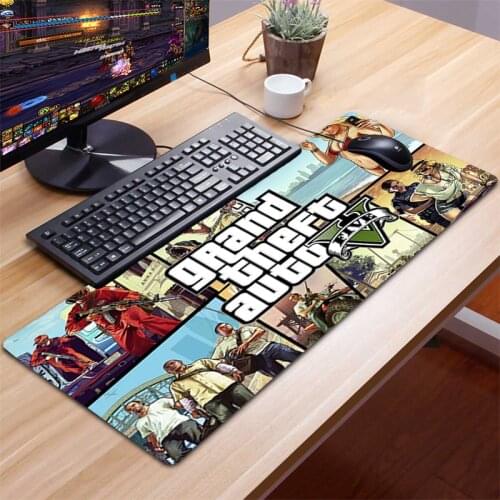 Grand Theft Auto GTA XXL Mousepad Gamer Gaming Mouse Pad Computer Accessories Keyboard Laptop Padmouse Desk Mat Mouse Pad Gamer